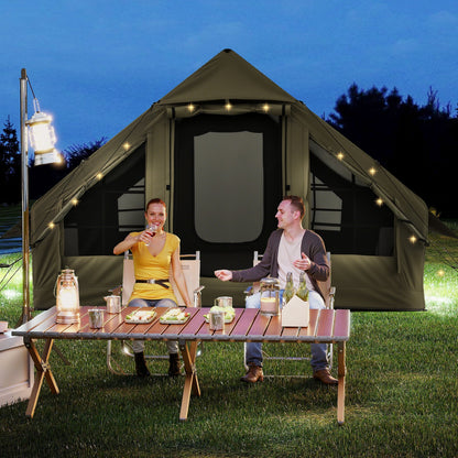 4–6 Person Inflatable Camping Tent – Panoramic Skylights & All-Weather Shelter