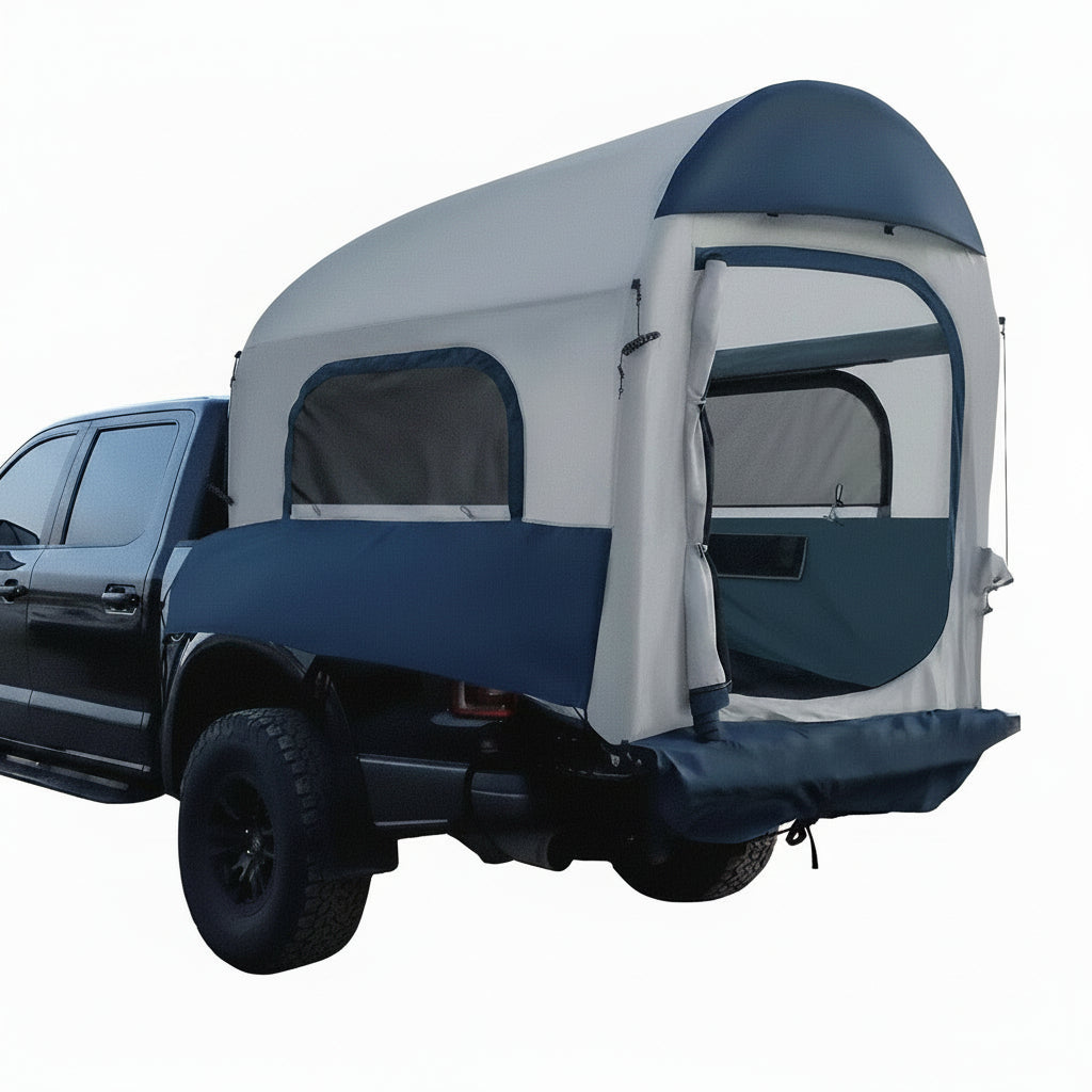 Truck Bed Tent for Camping 5Ft-8Ft for 2+1 People, 2 Mins Setup | Inflatable Pickup Truck Tent, PU 3000Mm Waterproof & High-Strength Windproof, Spacious Interior for Multi-Landscape