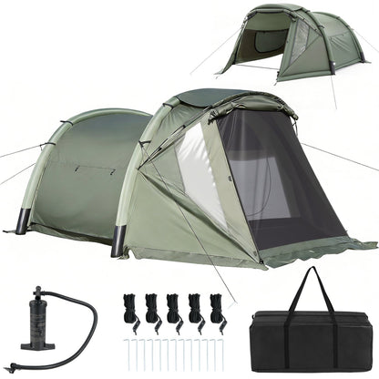 5–7 Person Inflatable Camping Tent with Screened Porch