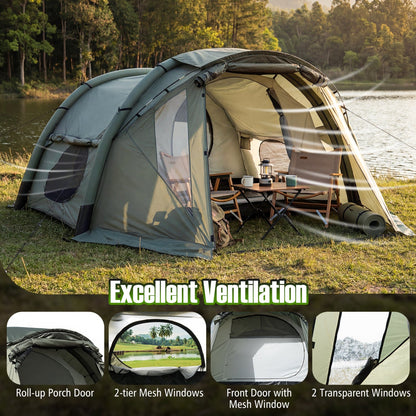 5–7 Person Inflatable Camping Tent with Screened Porch