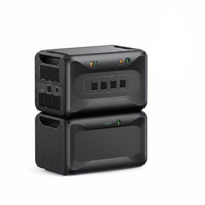 7884Wh Solar Generator, 3840W Output Power Station Lifepo4 Battery Generator Combo for Home Backup