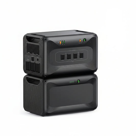 7884Wh Solar Generator, 3840W Output Power Station Lifepo4 Battery Generator Combo for Home Backup