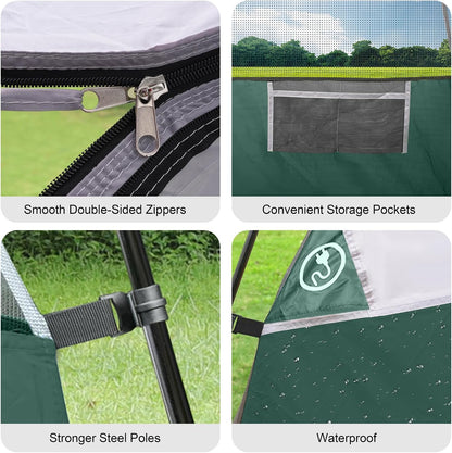 Tents for Camping 2/4/6 Person, Waterproof Windproof Dome Tent | Camping Tents with Rainfly Easy Setup in 5 Mins, Portable Tents with Mesh Window & Carry Bag for Outdoor Camping Backyard