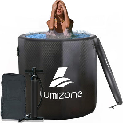 118-Gallon Inflatable Cold Plunge Tub – Drop-Stitch PVC, Chiller-Ready Design
