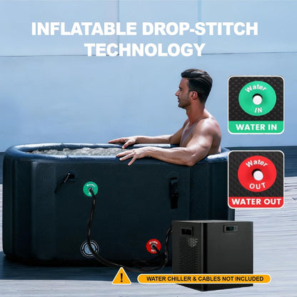 Inflatable Portable Ice Bath Tub, Cold Plunges and Adult Bathing | Ice Bath Tub,Cold Plunge Tub,Cold Plunge,Cold Tub,Ice Pod Cold Plunge,Inflatable Ice Bath,Icebath,Ice Pod