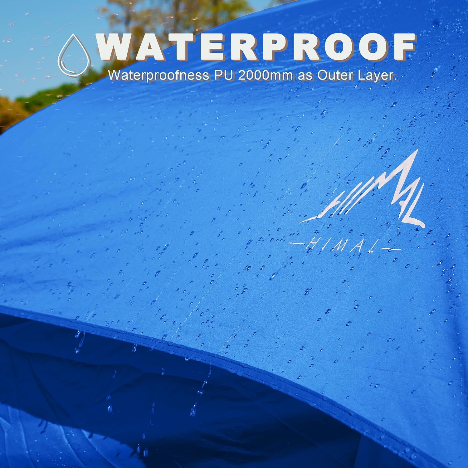 Tents for Camping, Waterproof 10 Person Family Tent with Double Layer & 4 Large Mesh Windows, Weather Resistant Easy Setup 2 Room Big Tent for Music Festival, Parties, 18 X 9 X 6.8Ft