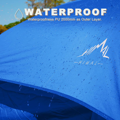 Tents for Camping, Waterproof 10 Person Family Tent with Double Layer & 4 Large Mesh Windows, Weather Resistant Easy Setup 2 Room Big Tent for Music Festival, Parties, 18 X 9 X 6.8Ft
