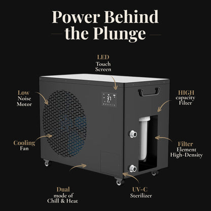 XXL Inflatable Cold Plunge System – Chiller-Ready Full-Body Immersion Tub