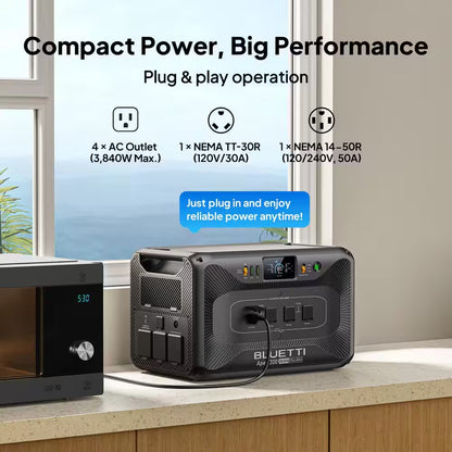 7884Wh Solar Generator, 3840W Output Power Station Lifepo4 Battery Generator Combo for Home Backup