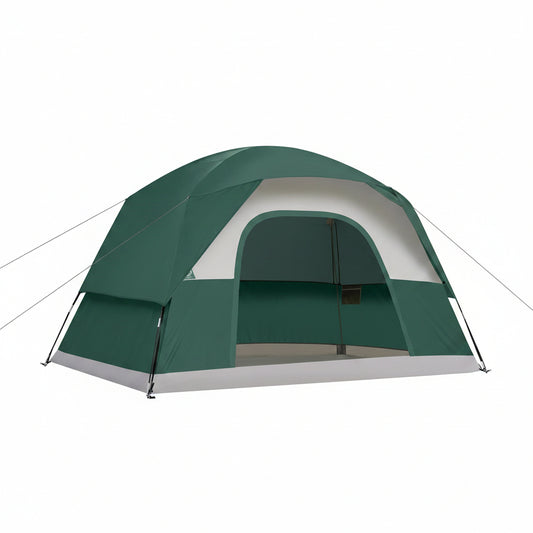 Tents for Camping 2/4/6 Person, Waterproof Windproof Dome Tent | Camping Tents with Rainfly Easy Setup in 5 Mins, Portable Tents with Mesh Window & Carry Bag for Outdoor Camping Backyard
