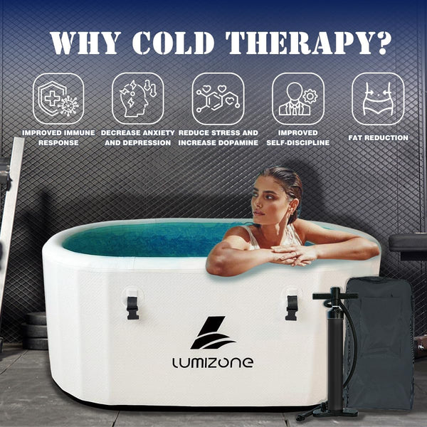 132-Gallon Inflatable Cold Plunge Tub – XL Drop-Stitch, Chiller-Ready Design