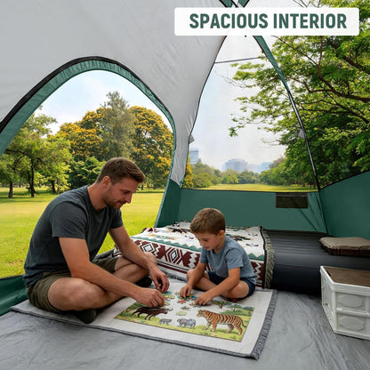 Tents for Camping 2/4/6 Person, Waterproof Windproof Dome Tent | Camping Tents with Rainfly Easy Setup in 5 Mins, Portable Tents with Mesh Window & Carry Bag for Outdoor Camping Backyard