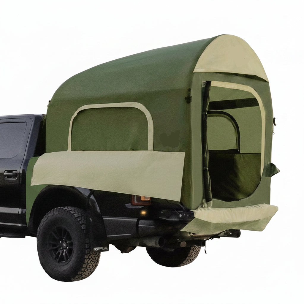 Truck Bed Tent for Camping 5Ft-8Ft for 2+1 People, 2 Mins Setup | Inflatable Pickup Truck Tent, PU 3000Mm Waterproof & High-Strength Windproof, Spacious Interior for Multi-Landscape